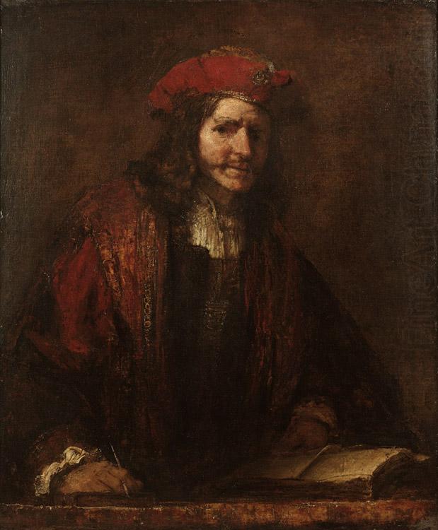 REMBRANDT Harmenszoon van Rijn An Evangelist Writing (mk33) china oil painting image